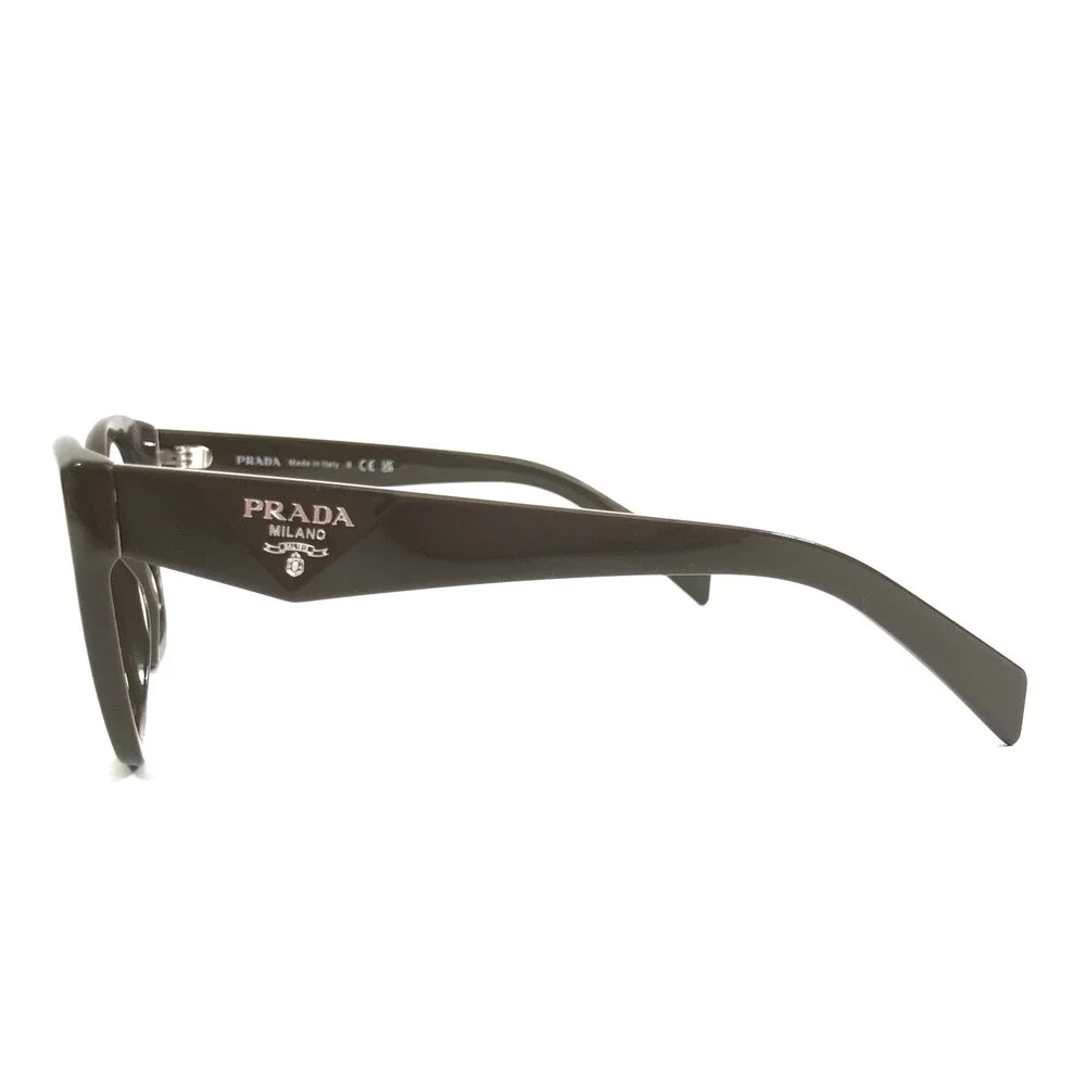 Prada Eyeglasses Frames VPR20Z 15L-1O1 Dark Brown Butterfly Full Rim 52-17-145